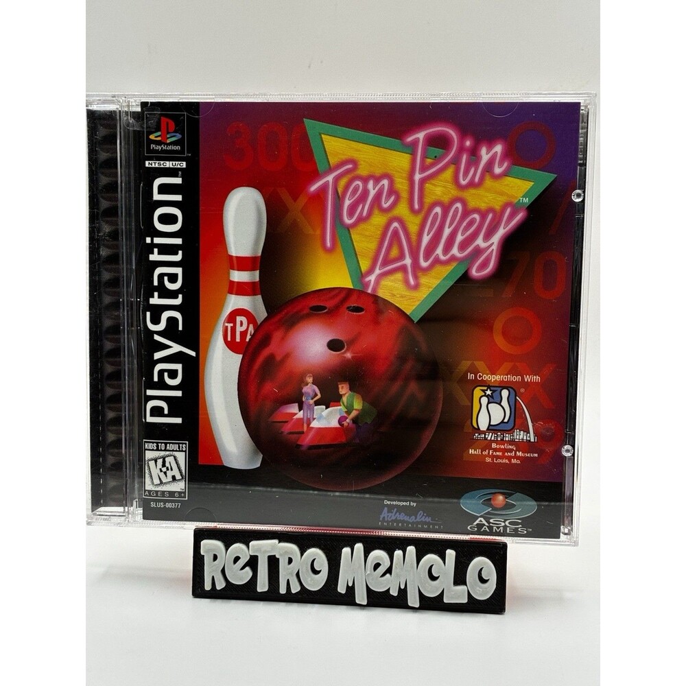 Ten Pin Alley (Sony PlayStation 1, 1996) Black Label CIB Complete PS1